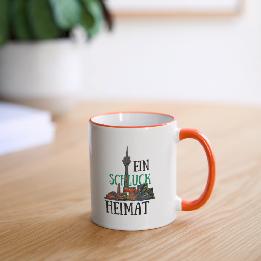 Tasse - Weiß/Orange