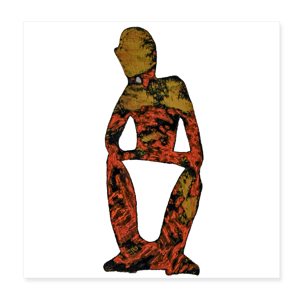 Poster 20x20 cm - Weiß