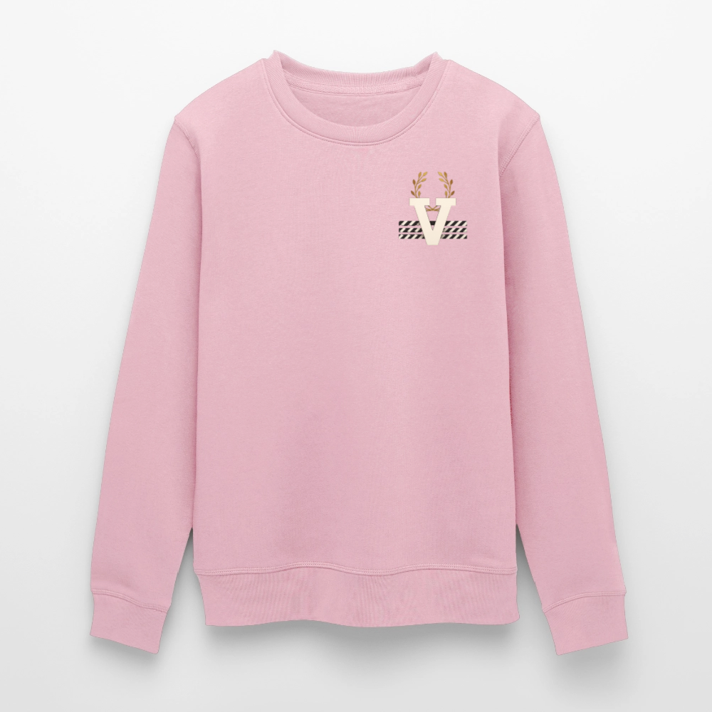 Unisex Bio Pullover Elegance Backprint - Hellrosa