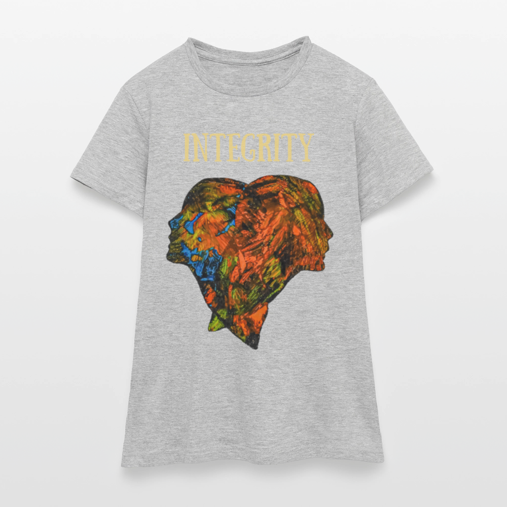 Frauen T-Shirt Espejo - Grau meliert