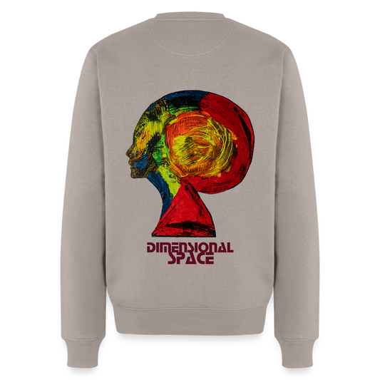 Männer Pulli Gaia Backprint - Taupe