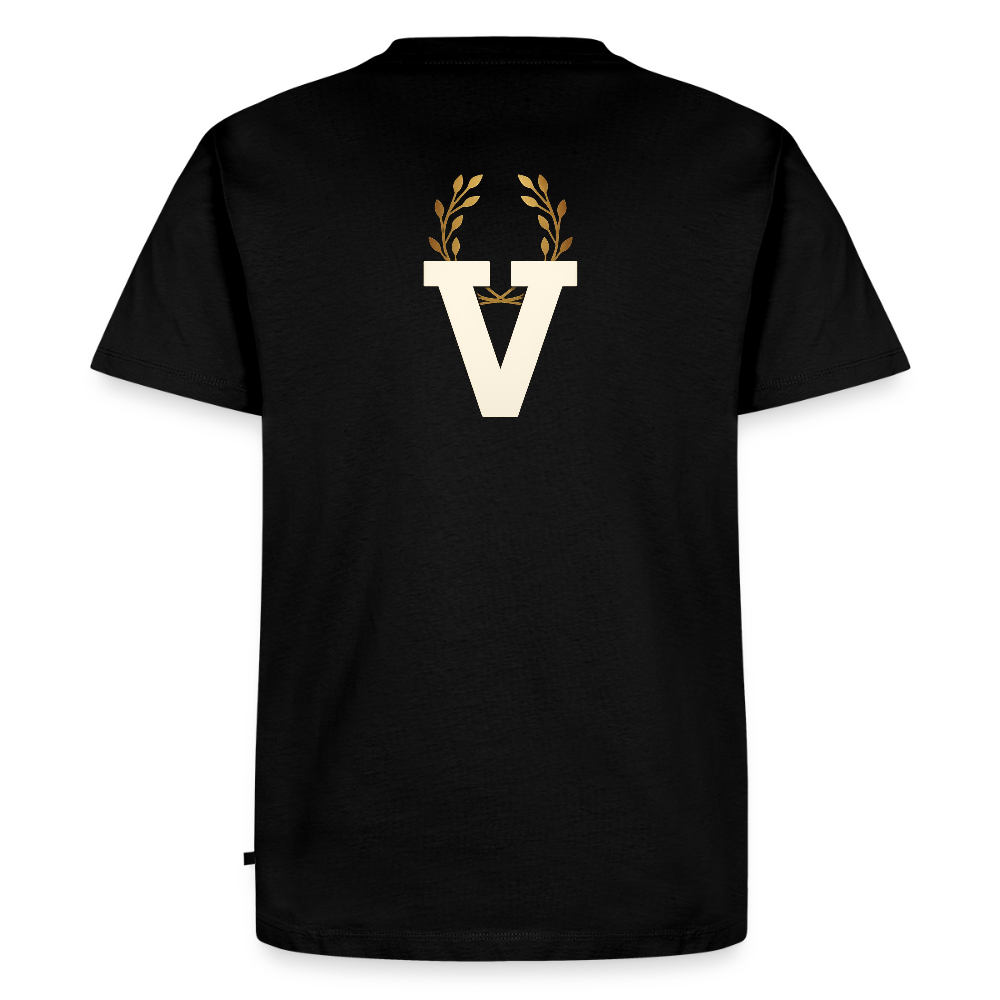 Männer Premium T-Shirt Düsseldorfer Skyline V.7 - Schwarz