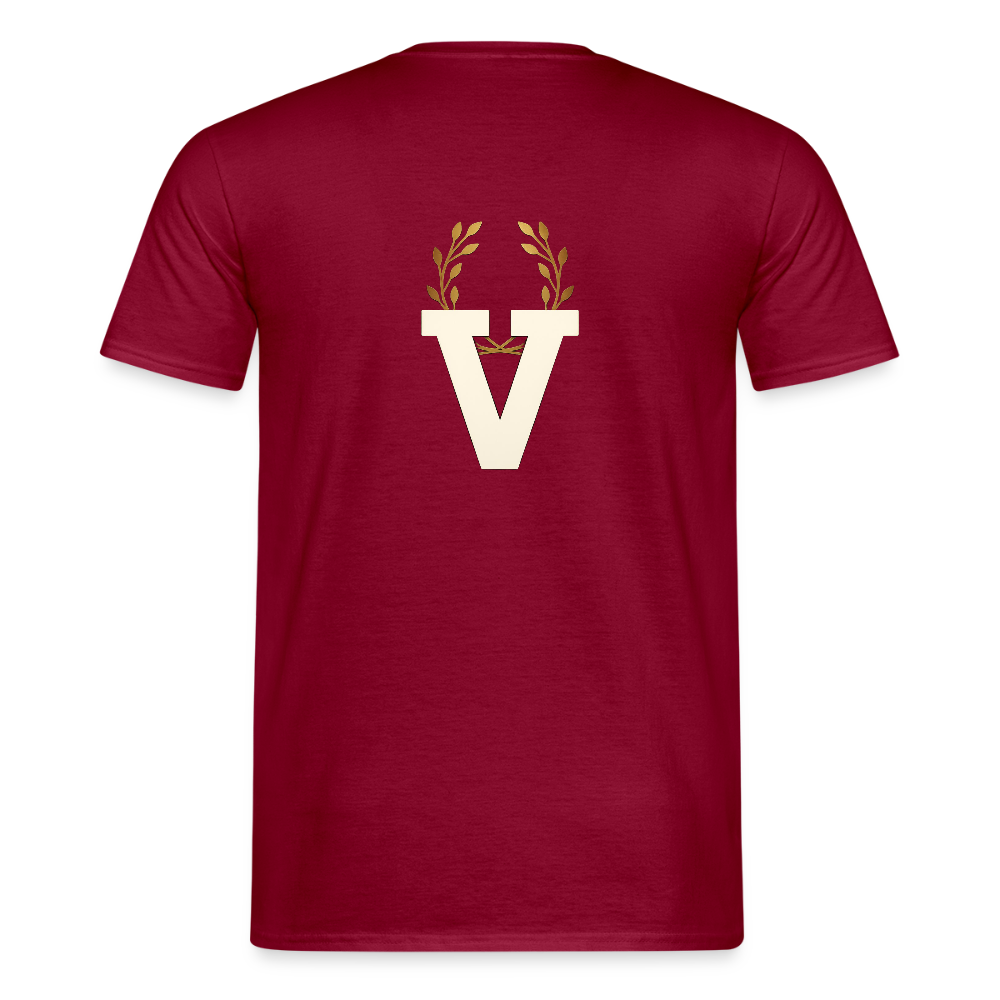 Männer T-Shirt Stille - Ziegelrot