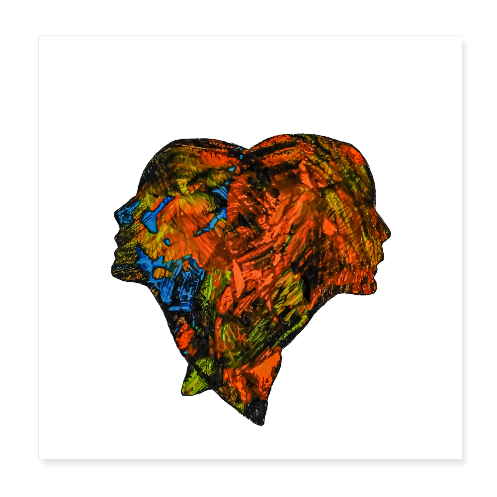 Poster 20x20 cm - Weiß