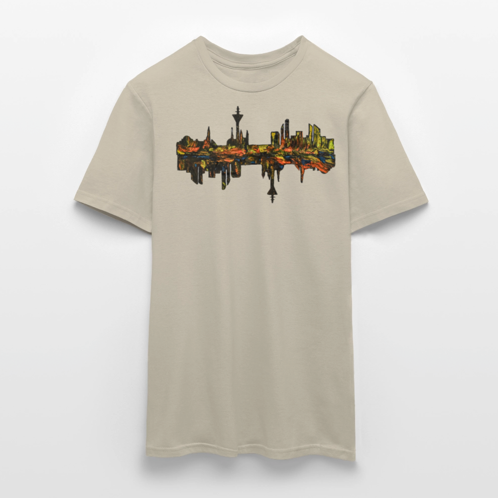 Männer T-Shirt Düsseldorfer Skyline V.3 - Sandbeige