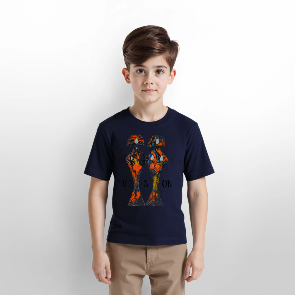 Unisex Kinder T-Shirt Geishas - Navy