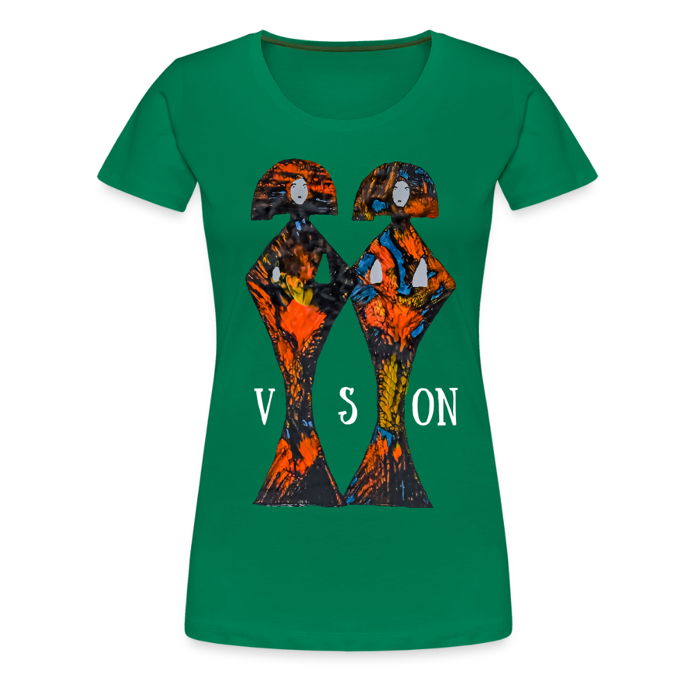 Frauen Premium T-Shirt Geishas - Kelly Green