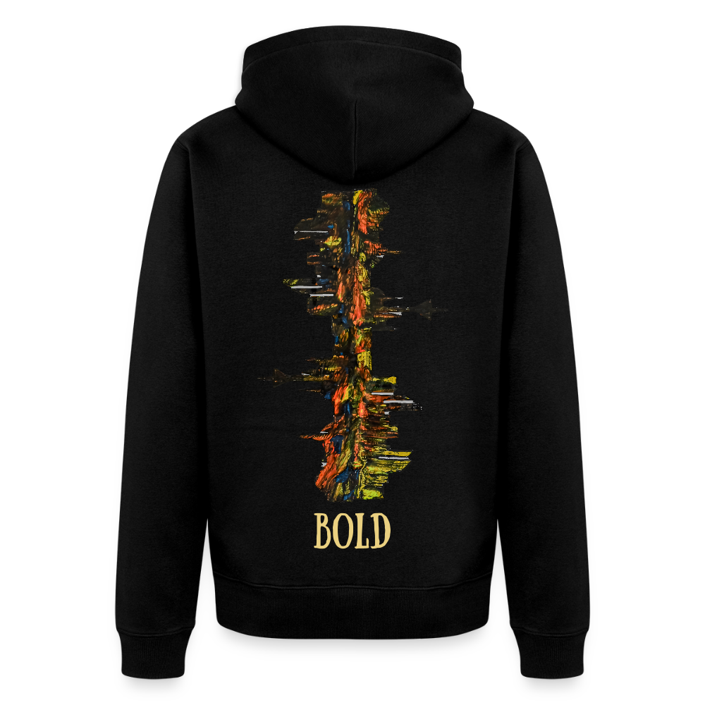 Männer Kapuzenjacke Düsseldorfer Skyline Backprint - Schwarz