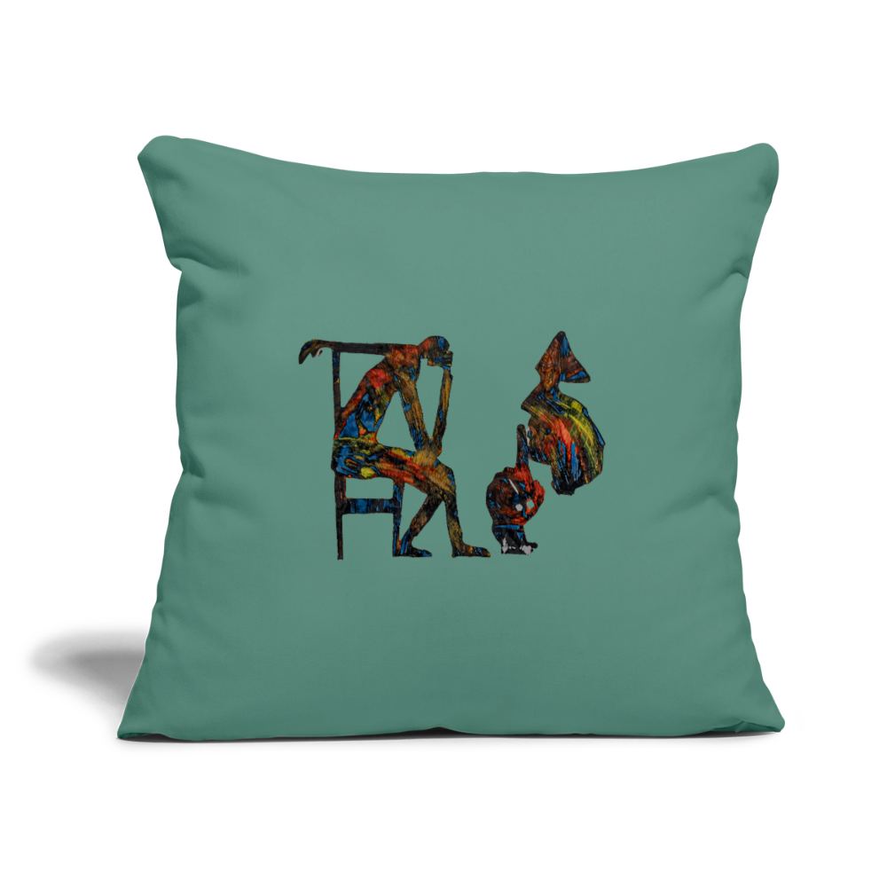 Sofakissen mit Füllung 44 x 44 cm - Tanngrün