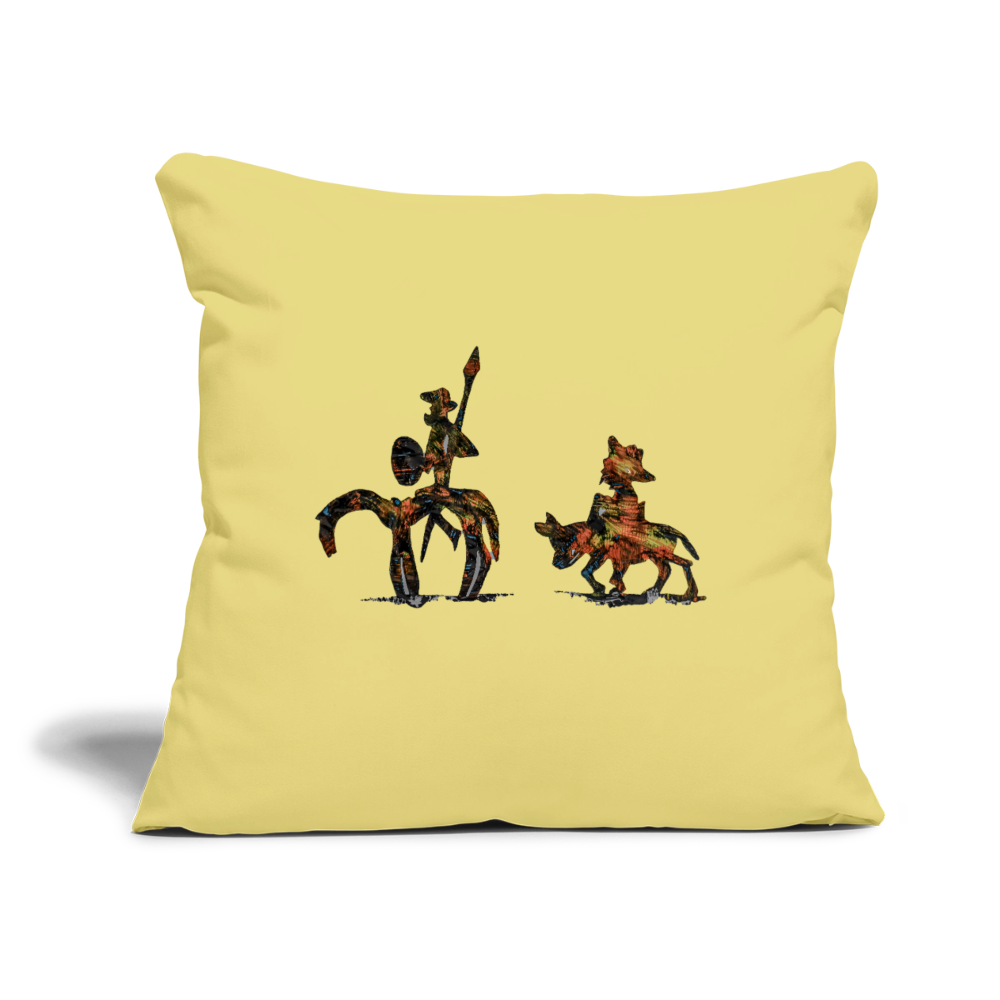 Sofakissen mit Füllung 44 x 44 cm - Hellgelb