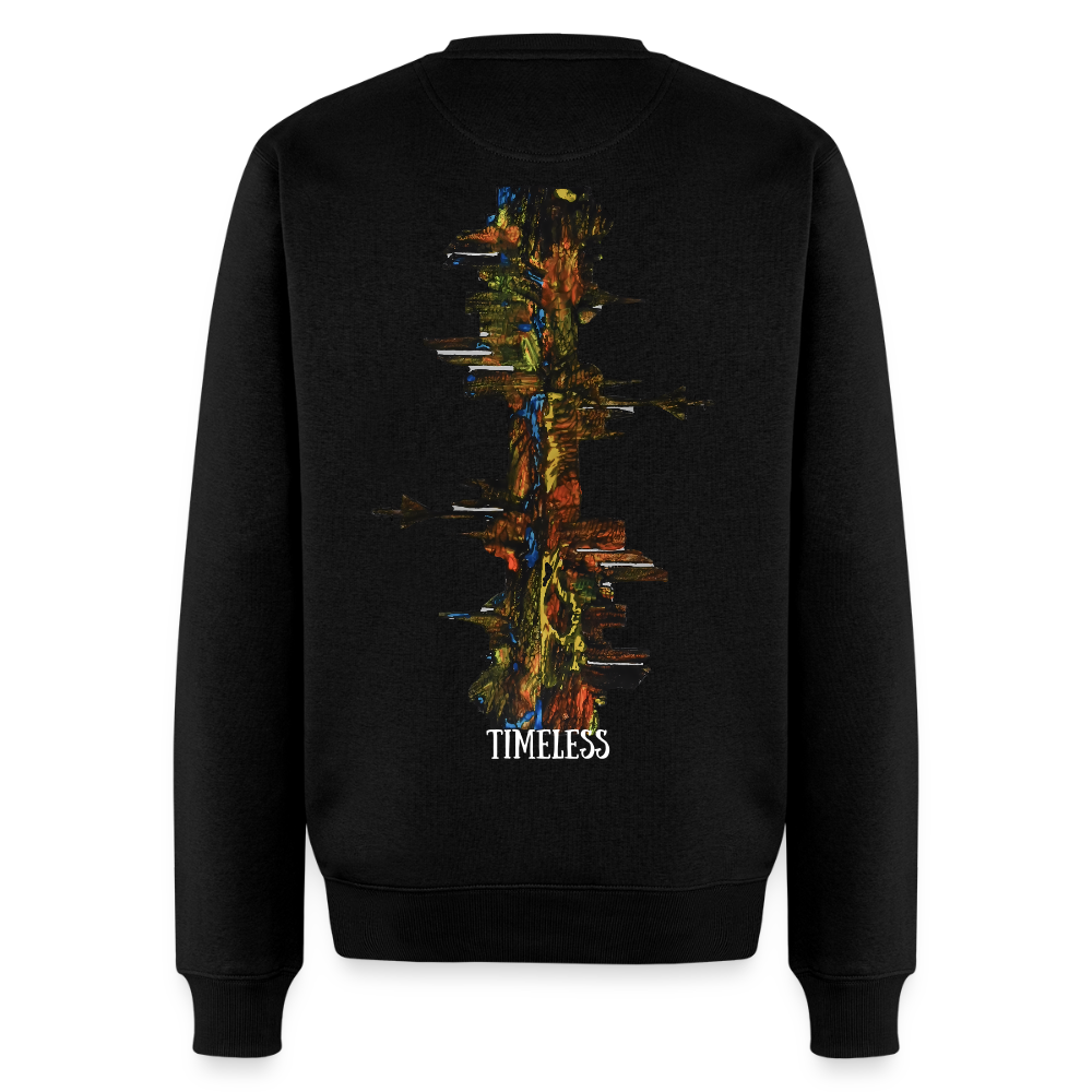 Männer Pulli Düsseldorfer Skyline Backprint - Schwarz