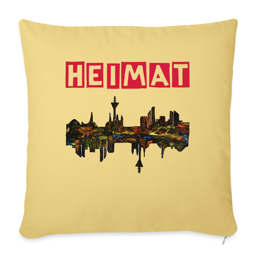 Sofakissen mit Füllung 44 x 44 cm - Hellgelb