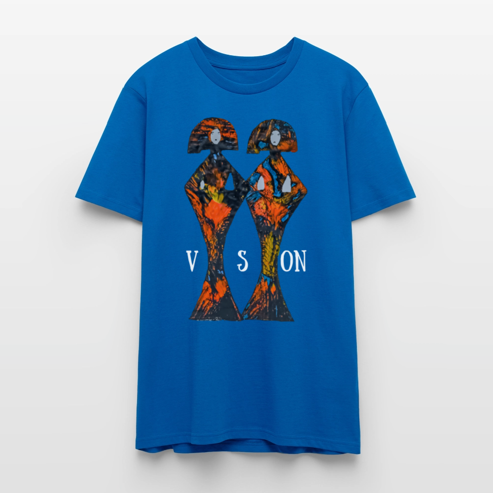 Unisex T-Shirt Geishas - Pfauenblau