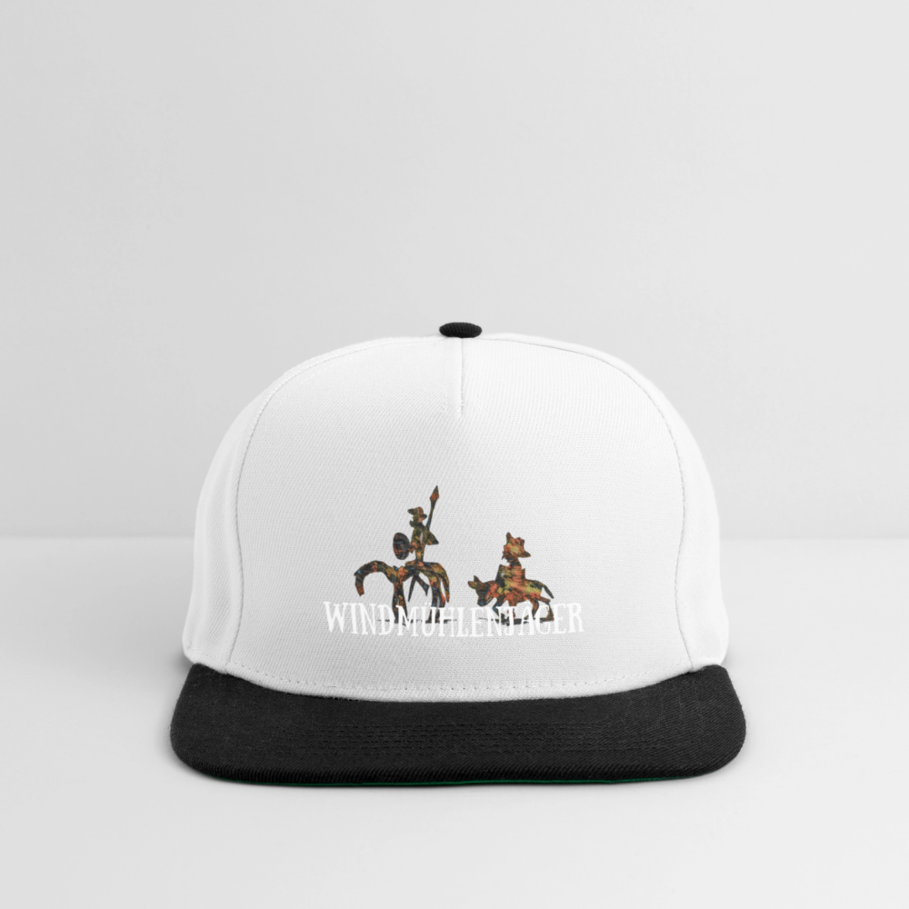 Snapback Cap - Weiß/Schwarz