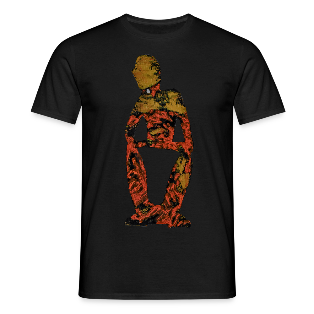 Männer T-Shirt Stille - Schwarz