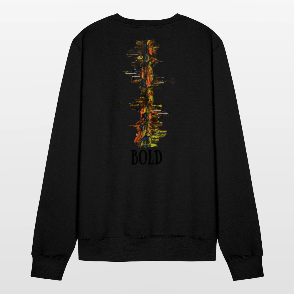Unisex Pulli Düsseldorfer Skyline Backprint - Schwarz