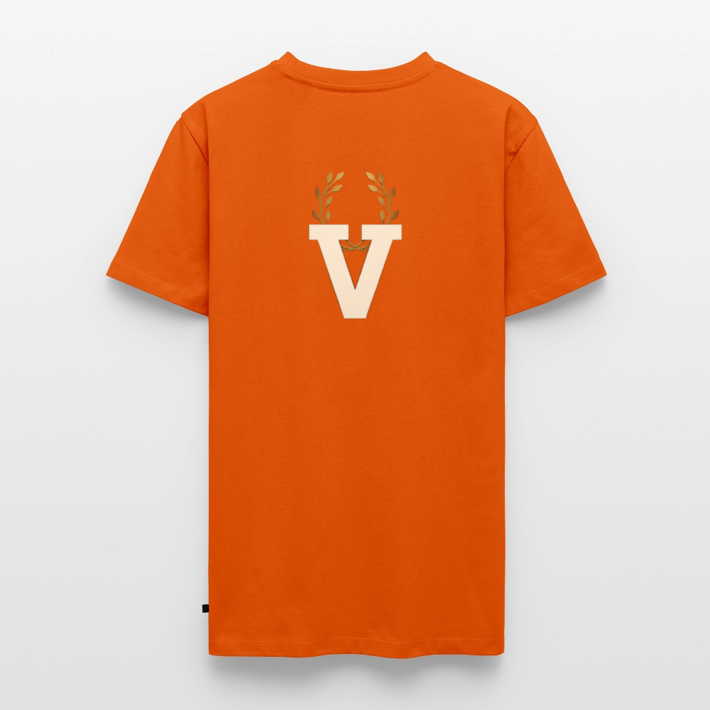 Männer Premium T-Shirt Düsseldorfer Skyline V.7 - Orange