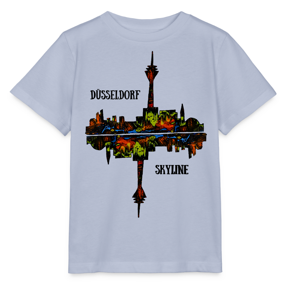 Unisex Kinder T-Shirt Düsseldorfer Skyline V.7 - Lavendel-Violett