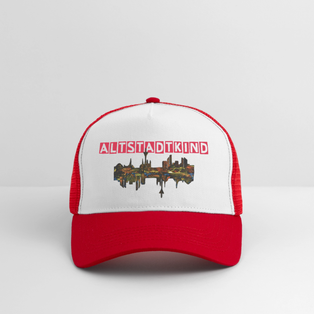 Trucker Cap - Weiß/Rot
