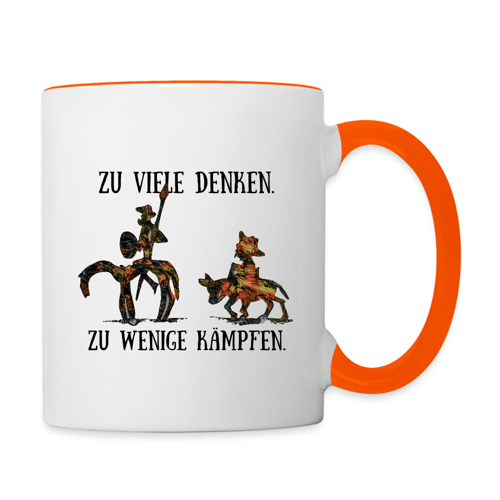 Tasse - Weiß/Orange