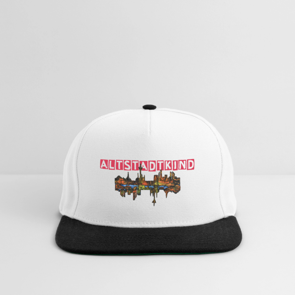 Snapback Cap - Weiß/Schwarz