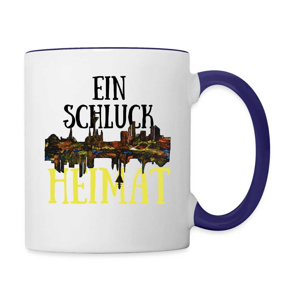 Tasse - Weiß/Kobaltblau