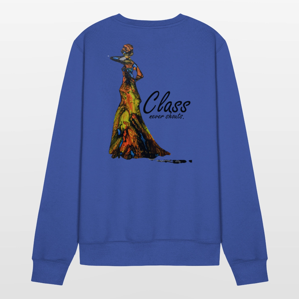 Unisex Pulli Class Backprint - Royalblau