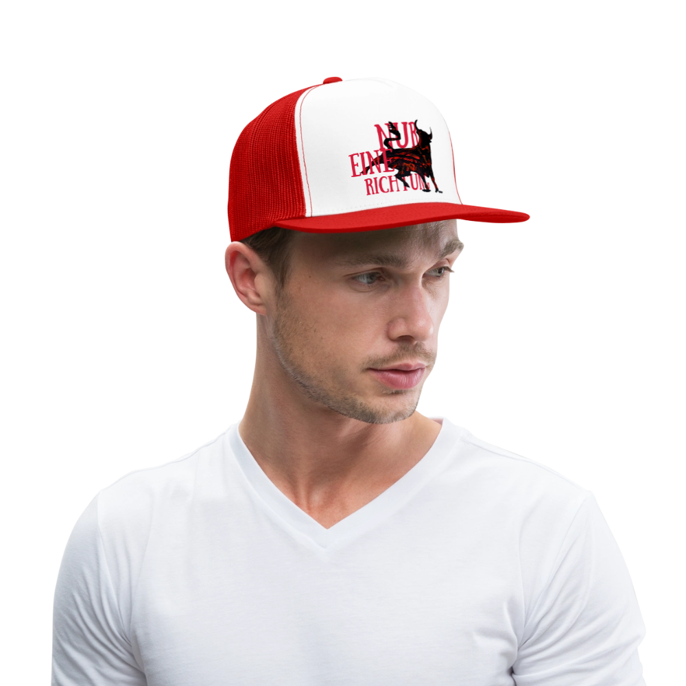 Trucker Cap - Weiß/Rot