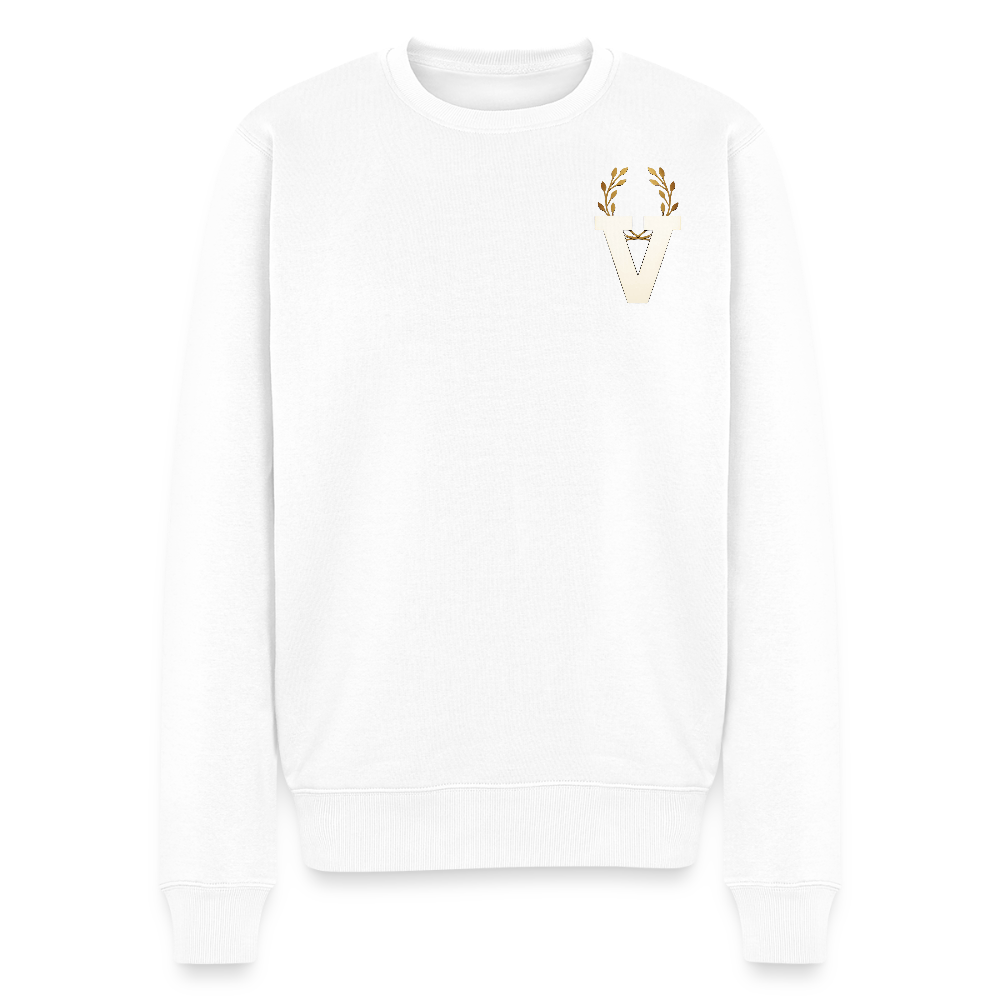 Männer Pulli Presence Backprint - Weiß