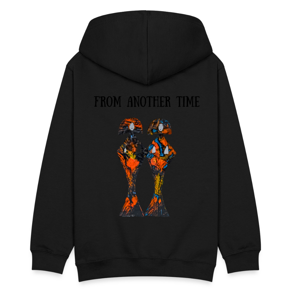 Teenager Hoodie Geishas Backprint - Schwarz