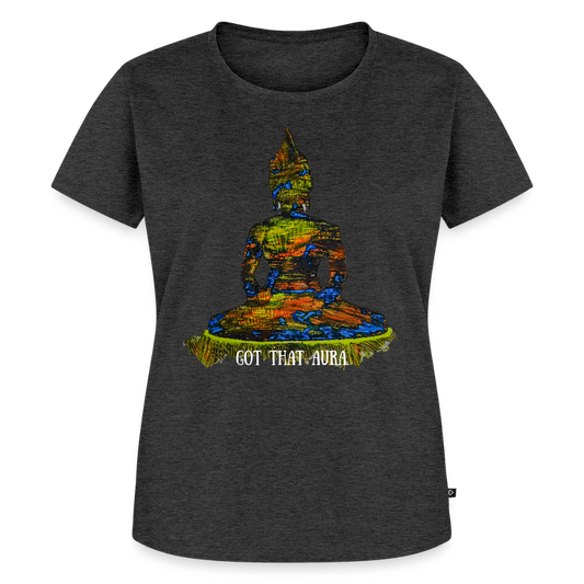 Frauen Premium T-Shirt Zirkulation - Anthrazit meliert