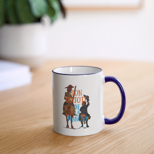 Tasse - Weiß/Kobaltblau