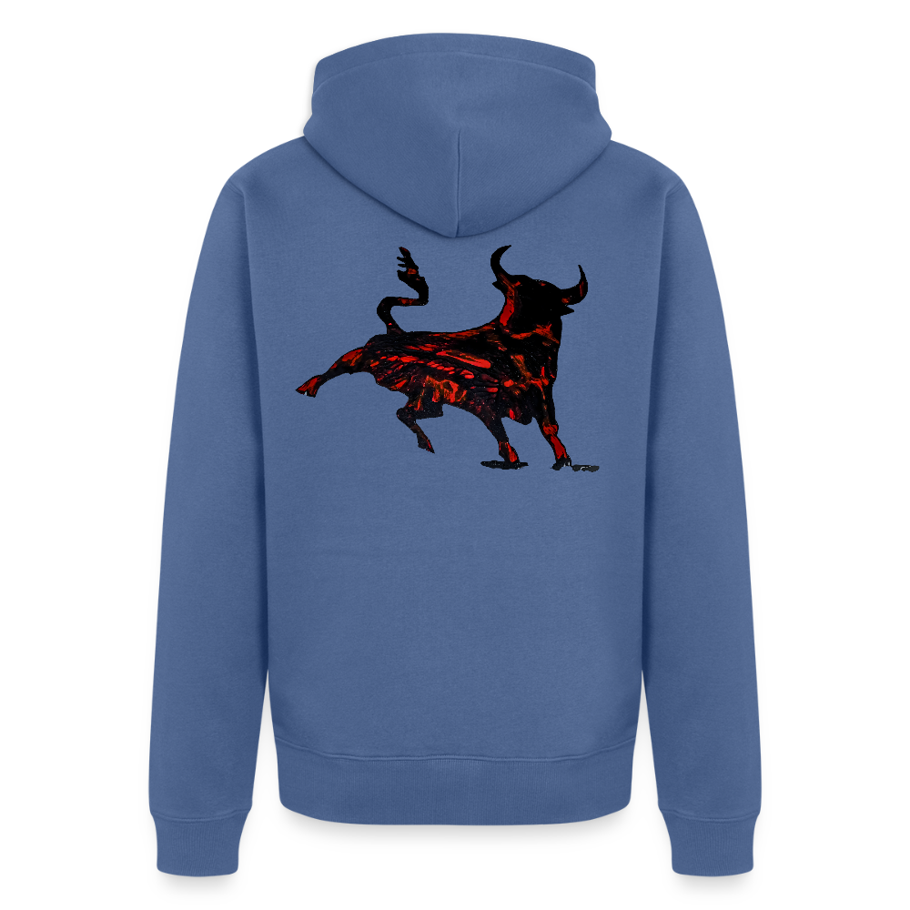 Männer Kapuzenjacke Torro Backprint - Taubenblau