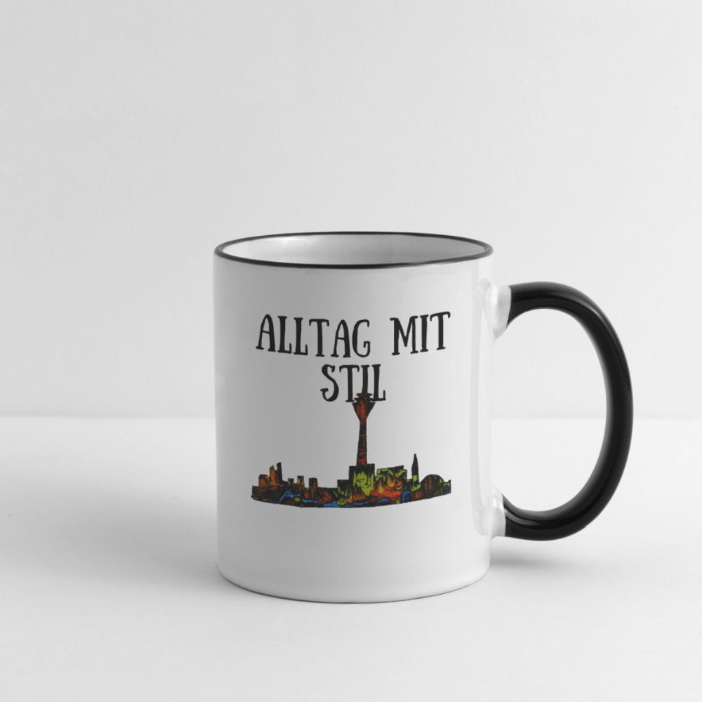 Tasse - Weiß/Schwarz