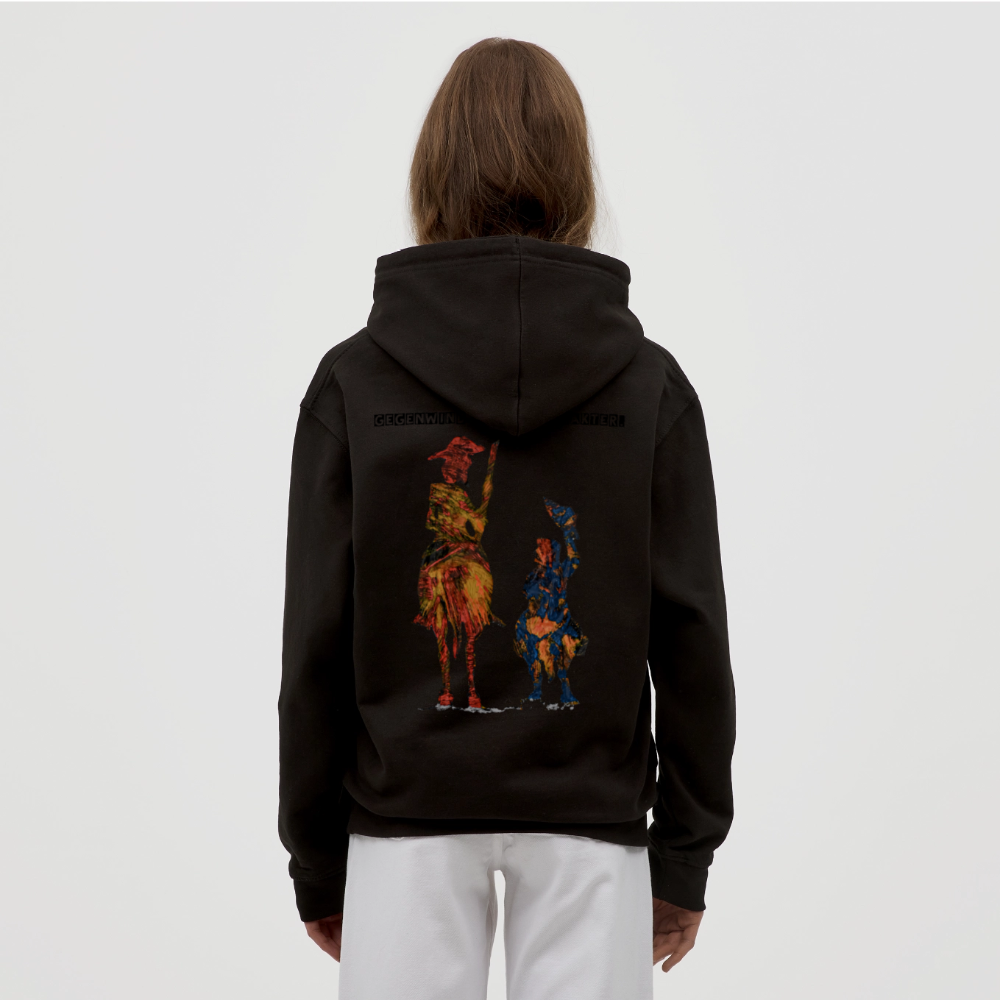 Unisex Hoodie Don Quixote Backprint - Schwarz