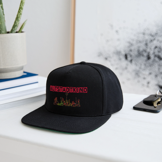 Snapback Cap - Schwarz/Schwarz