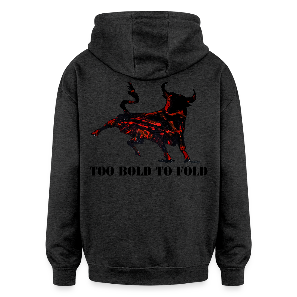 Oversized Unisex Hoodie Torro Backprint - Anthrazit