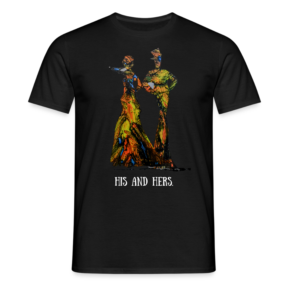 Männer T-Shirt Zylinder und Stella - Schwarz