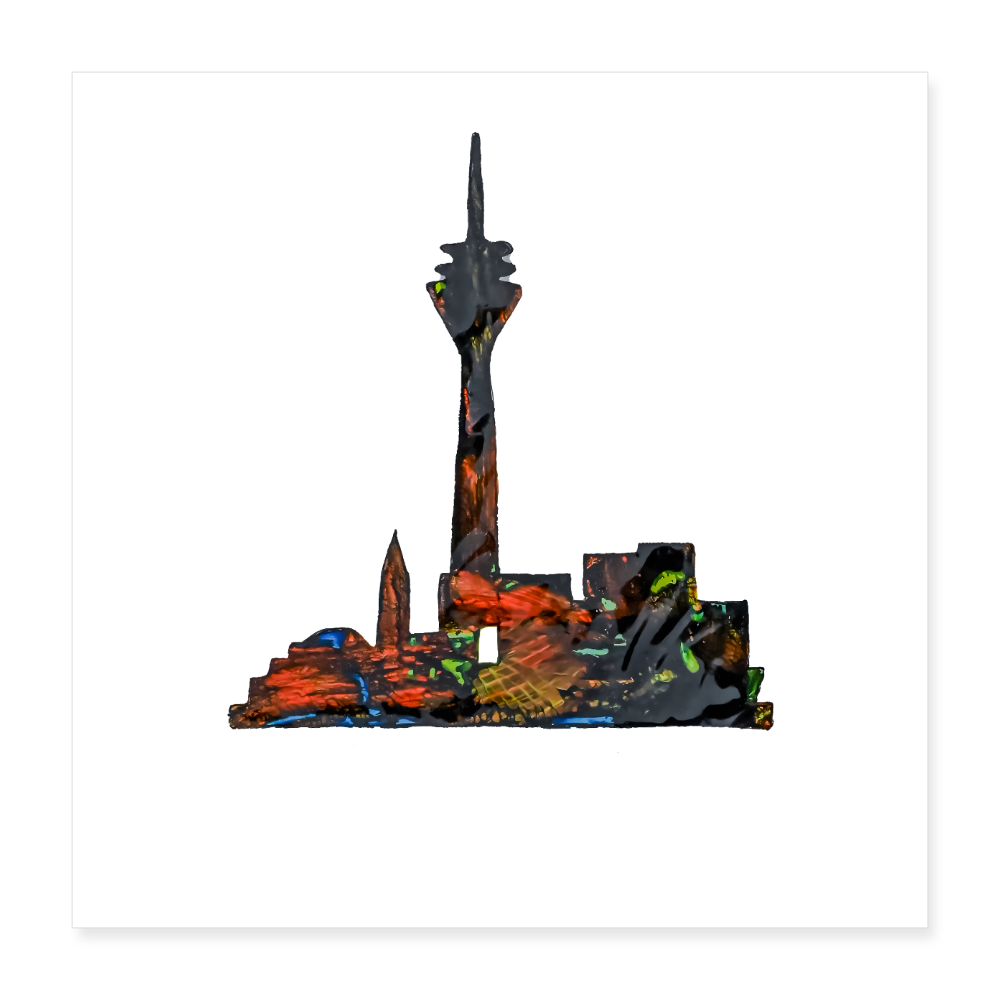 Poster 40x40 cm - Weiß