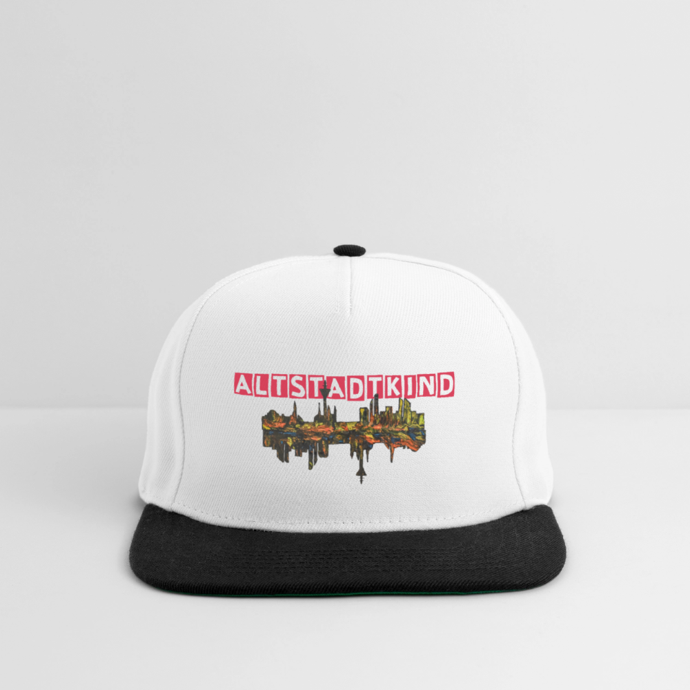 Snapback Cap - Weiß/Schwarz