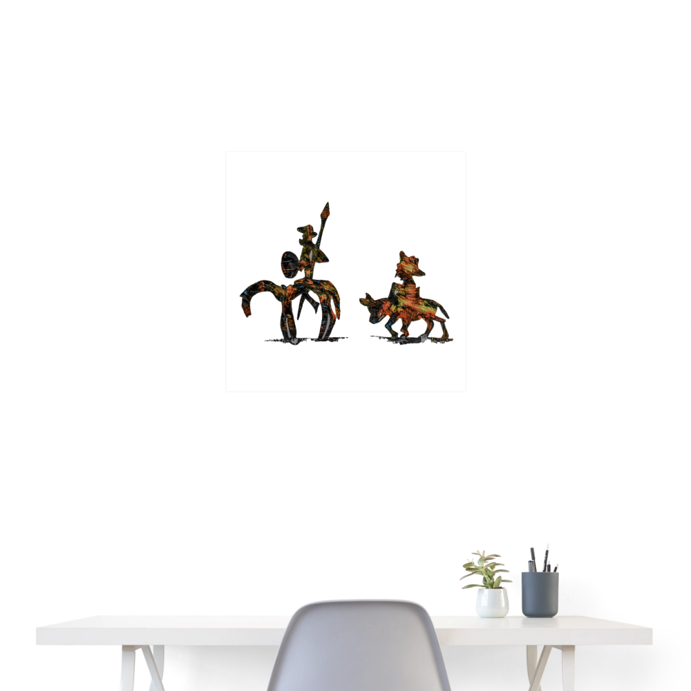 Poster Don Quixote 2 - Weiß