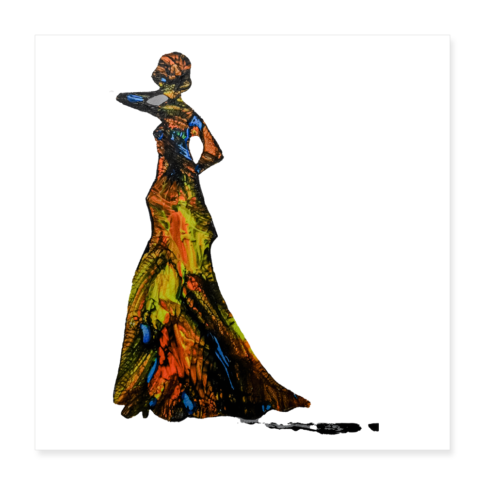 Poster 40x40 cm - Weiß