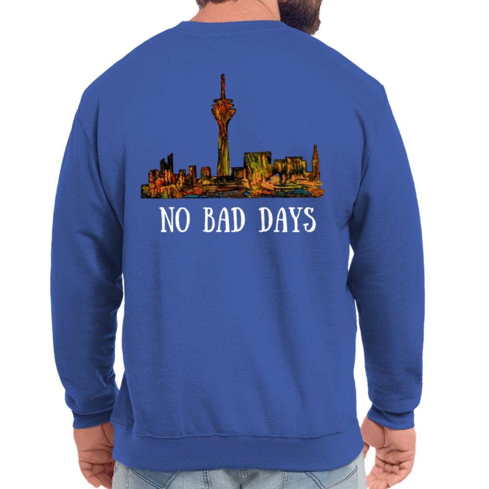 Unisex Pulli Düsseldorfer Skyline Backprint - Royalblau