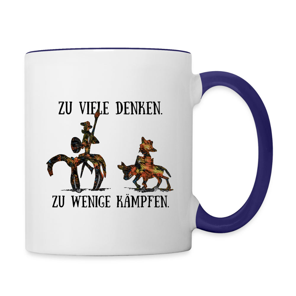 Tasse - Weiß/Kobaltblau