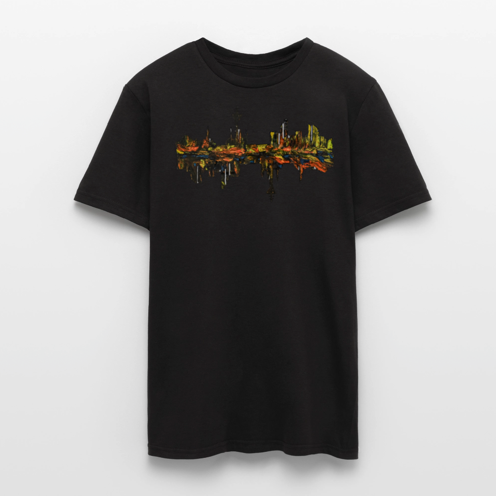 Männer T-Shirt Düsseldorfer Skyline V.3 - Schwarz