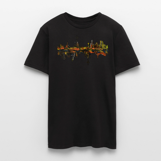 Männer T-Shirt Düsseldorfer Skyline V.3 - Schwarz