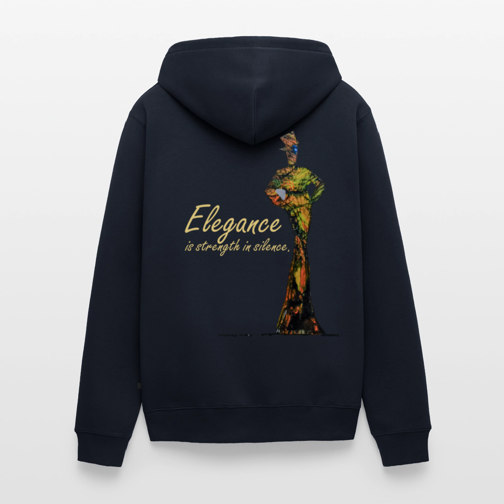 Männer Kapuzenjacke Elegance Backprint - Navy