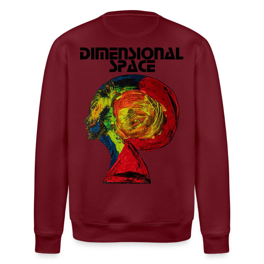 Unisex Bio Pulli Gaia Backprint - Burgunderrot