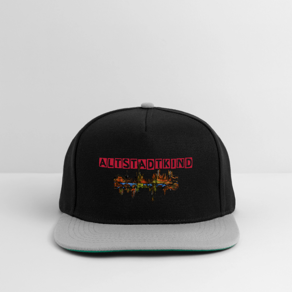 Snapback Cap - Schwarz/Grau