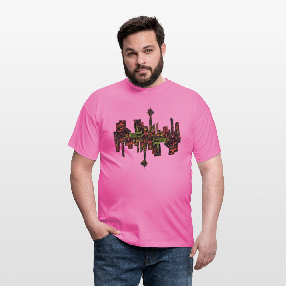 Männer T-Shirt Düsseldorfer Skyline V.9 - Pink